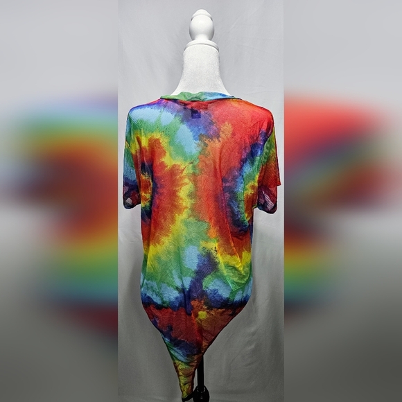 3XL Tie-Dye Mesh Bodysuit Top - Picture 3 of 4